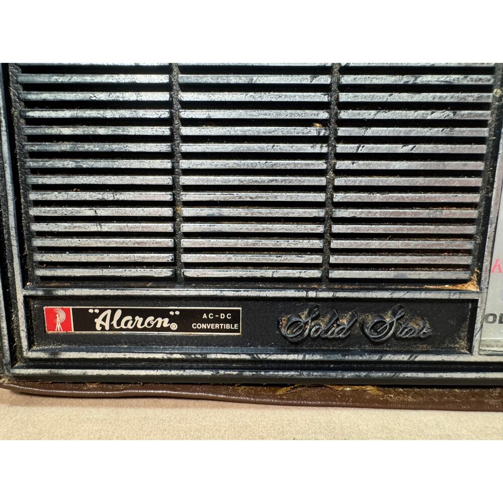 Vtg Alaron AC-DC Convertible Solid State Model B 1520 Hand Stitched Cover Works!